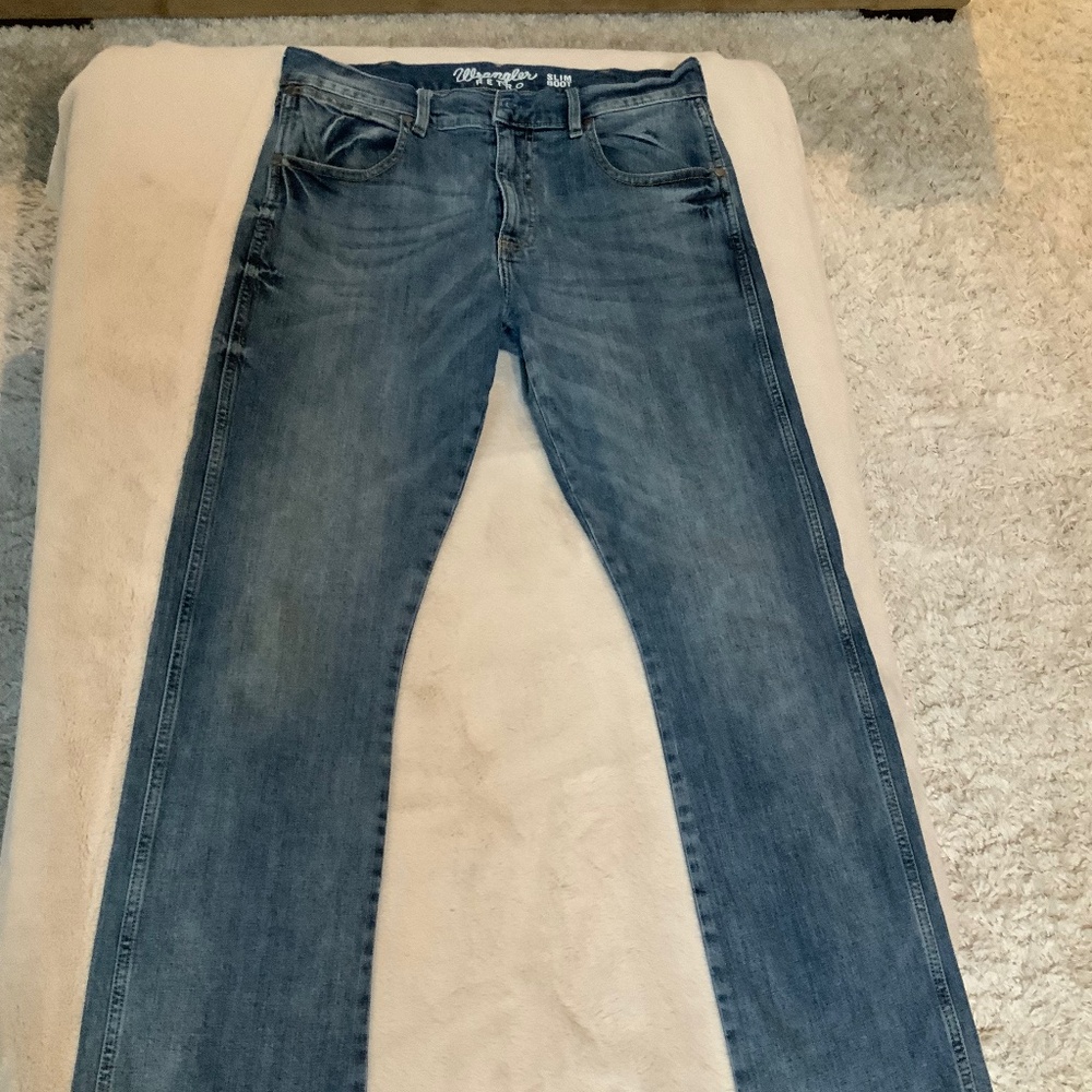 Wrangler Denim 30 x 31 Retro Slim Boot Jeans Cowboy Outdoor Western Festival